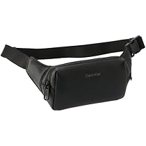 新品未使用 カルバンクライン ボディーバッグ ワンショルダー 黒 CKロゴ Calvin Klein (カルバンクライン) フェイクレザー ワンポイント